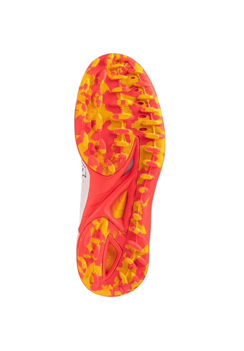 Mizuno Wave Leopardus - White/Fiery Coral/Citrus
