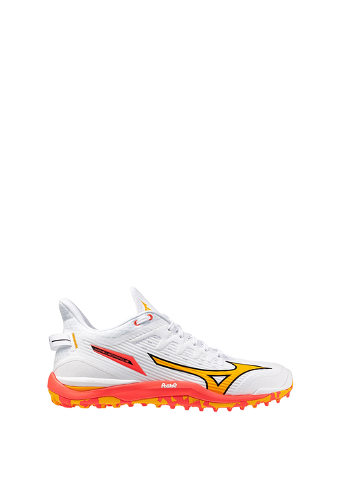Mizuno Wave Leopardus - White/Fiery Coral/Citrus