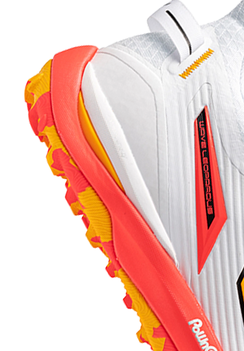Mizuno Wave Leopardus - White/Fiery Coral/Citrus