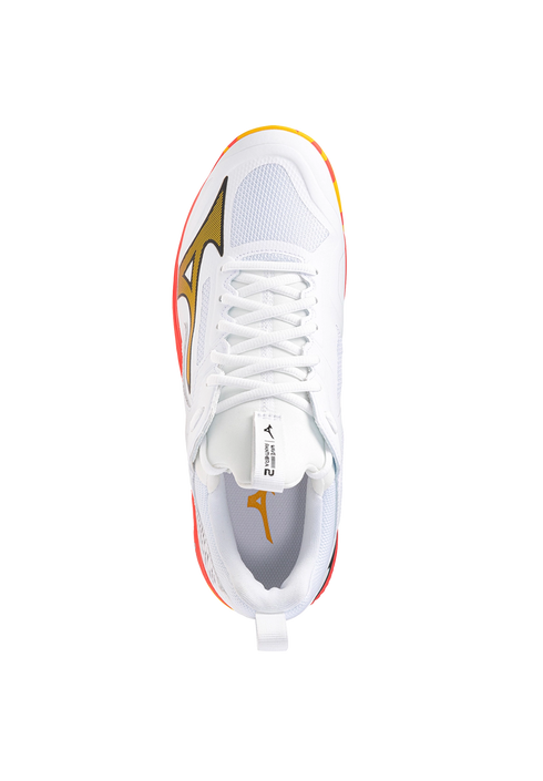 Mizuno Wave Panthera 2 - White/Fiery Coral/Citrus