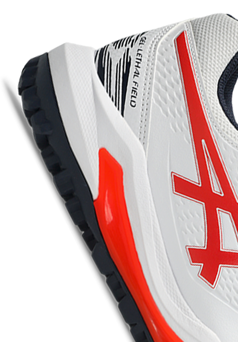 Asics Gel Lethal Field 2 Unisex - White/Cherry Tomato