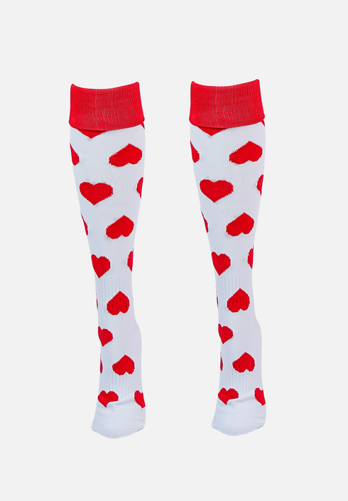 Gryphon Funky Socks Hearts White/Red