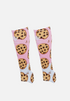 Gryphon Inner Socks Milk & Cookies Pink