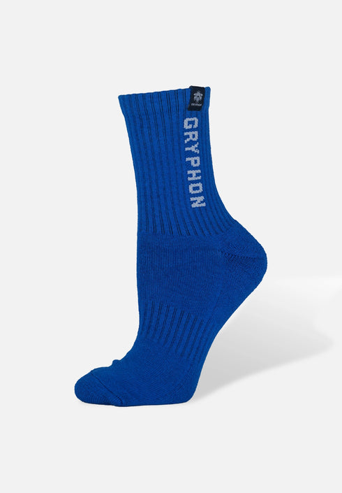Gryphon Crew Socks Cobalt Blue