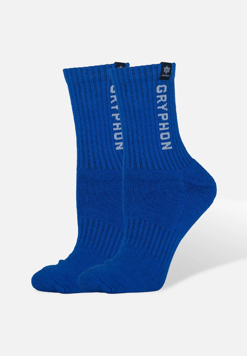 Gryphon Crew Socks Cobalt Blue