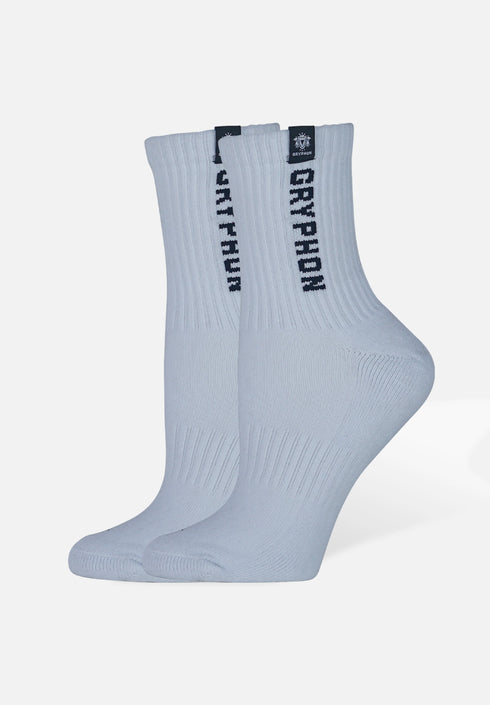 Gryphon Crew Socks White