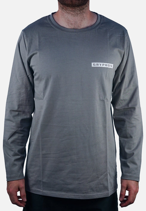 Gryphon Heavy Cotton Longsleeve Tee Unisex Grey