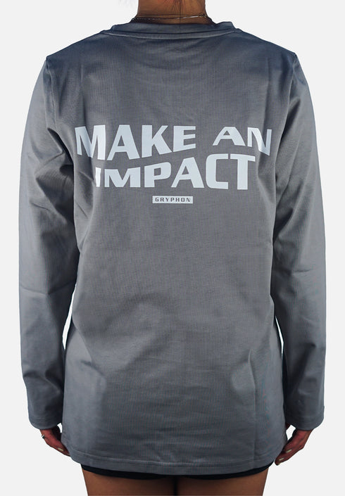 Gryphon Heavy Cotton Longsleeve Tee Unisex Grey