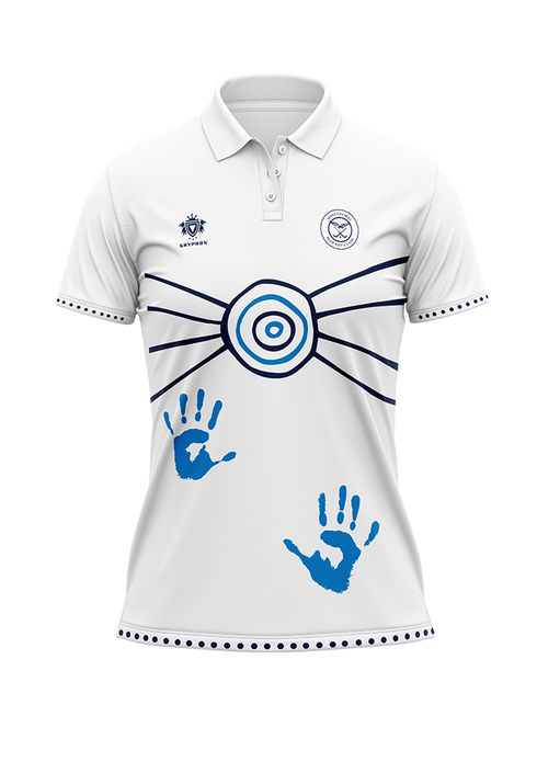 Whitford Indigenous Polo White Women