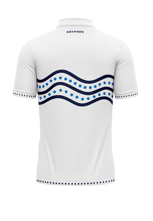 Whitford Indigenous Polo White Men