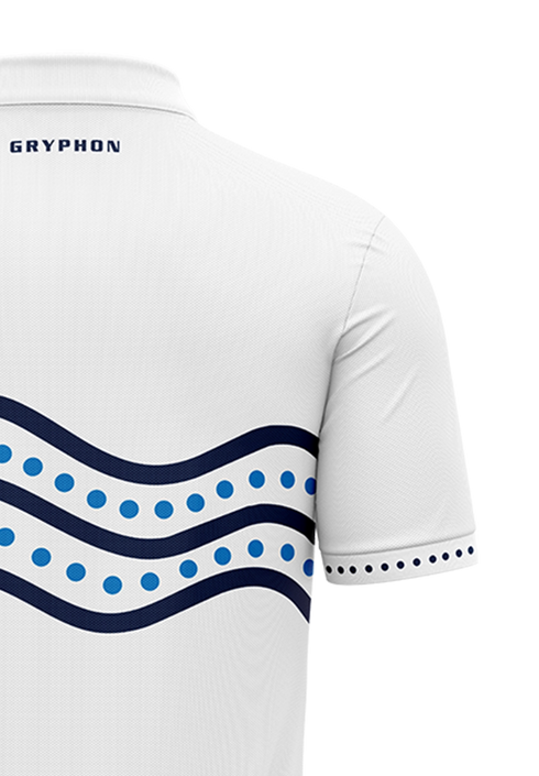 Whitford Indigenous Polo White Men