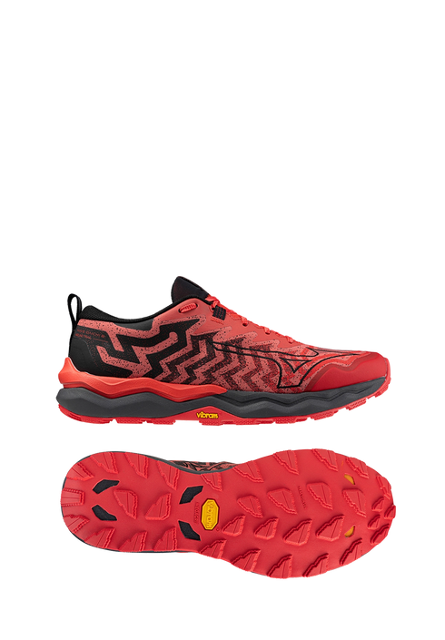 Mizuno Wave Daichi 8 Mens - Cayenne/Black/High Risk Red