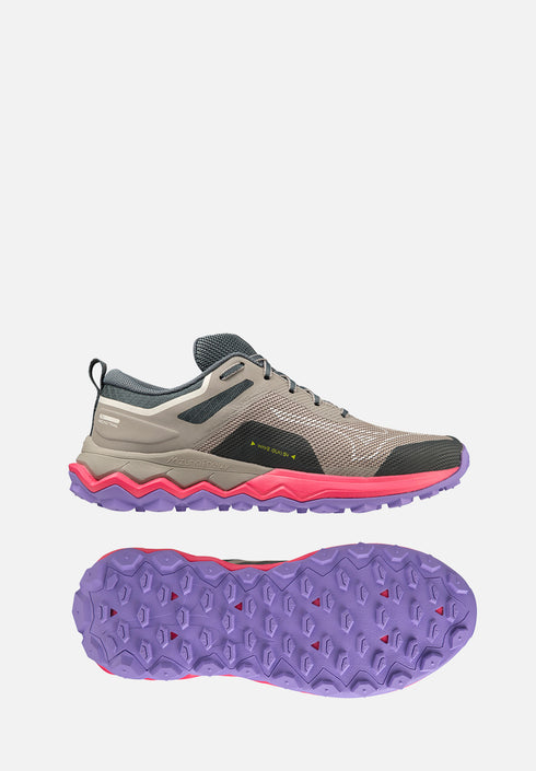 Mizuno Wave Ibuki 4 Womens - Ghost Gray/High-Vis Pink/Purple Punch