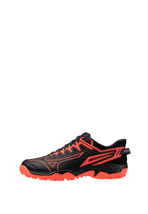 Mizuno Wave Lynx 2 JR - Black/Neon Flame/Peacock Blue