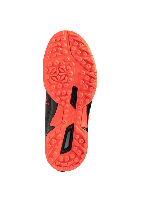 Mizuno Wave Lynx 2 JR - Black/Neon Flame/Peacock Blue