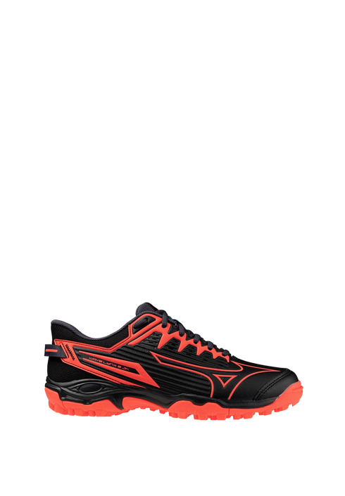Mizuno Wave Lynx 2 JR - Black/Neon Flame/Peacock Blue