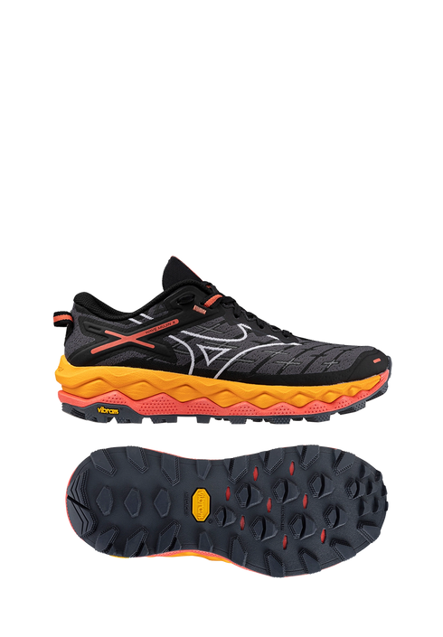 Mizuno Wave Mujin 10 Womens - Black/White/Hot Coral