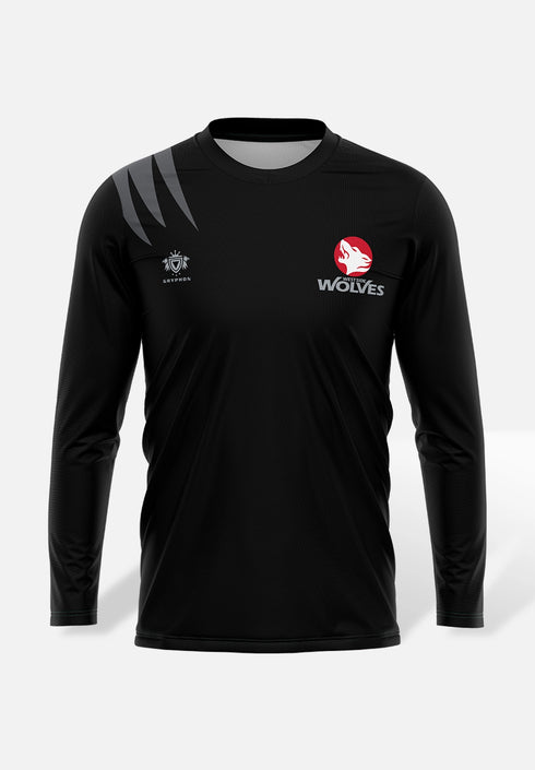Wolves Training Longsleeve Shirts Unisex Black