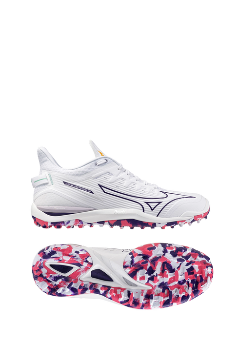 Mizuno Wave Leopardus - White/Violet Indigo/Camellia Rose