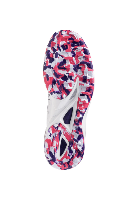 Mizuno Wave Leopardus - White/Violet Indigo/Camellia Rose