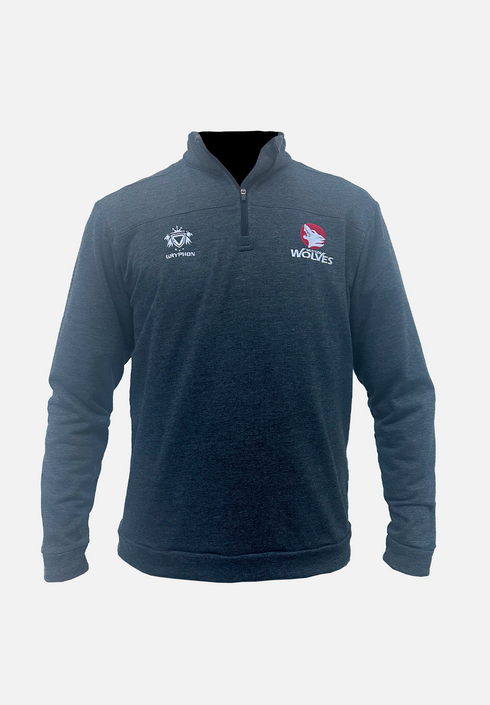 Wolves 1/4 Zip Midlayer Fleece Womens
