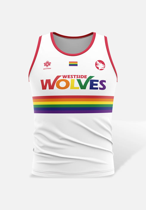 Wolves Training Singlet Womens Pride White