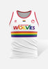 Wolves Training Singlet Womens Pride White