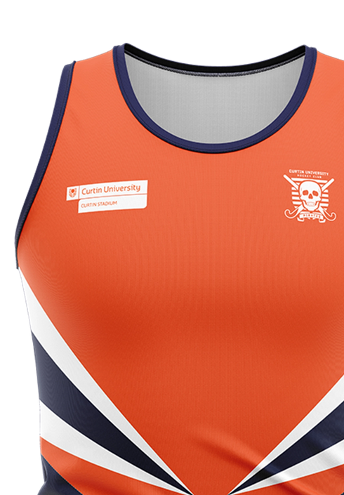 Curtin Uni Pirates Playing Singlet Womens