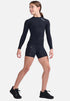 2XU Core Compression L/S Top Youth Black/Silver