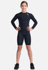 2XU Core Compression L/S Top Youth Black/Silver