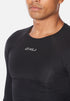 2XU Core Compression L/S Top Mens Black/Silver