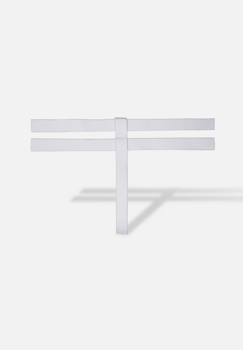 OBO Helmet PE - Elastic Back Cross (White)