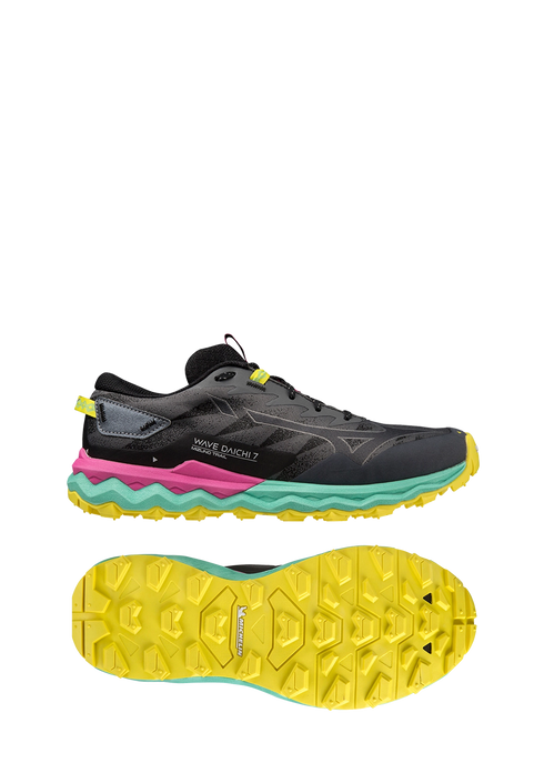 Mizuno Wave Daichi 7 Womens - Iron Gate/Ebony/Fuchsia Fedora